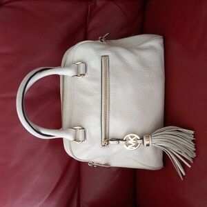 Michael Kors Crossbody Satchel with Gold Accents